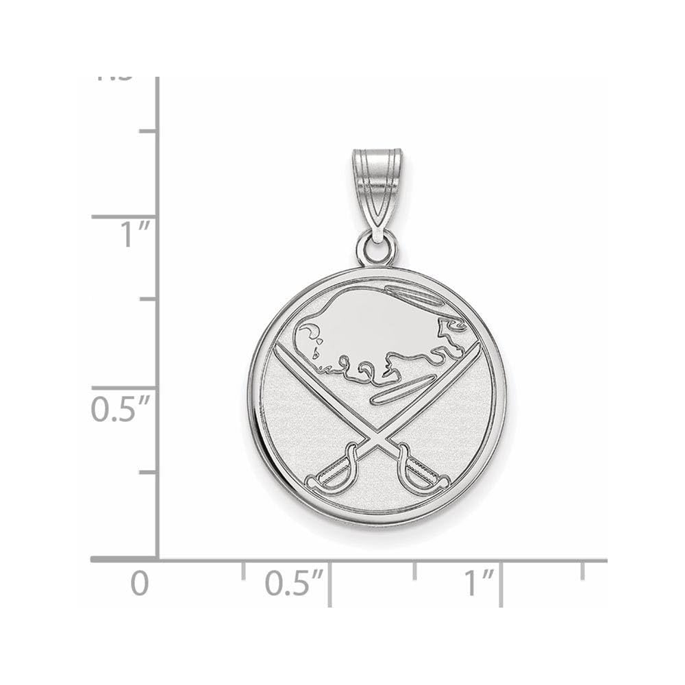 LogoArt Sterling Silver NHL Buffalo Sabres Large Pendant
