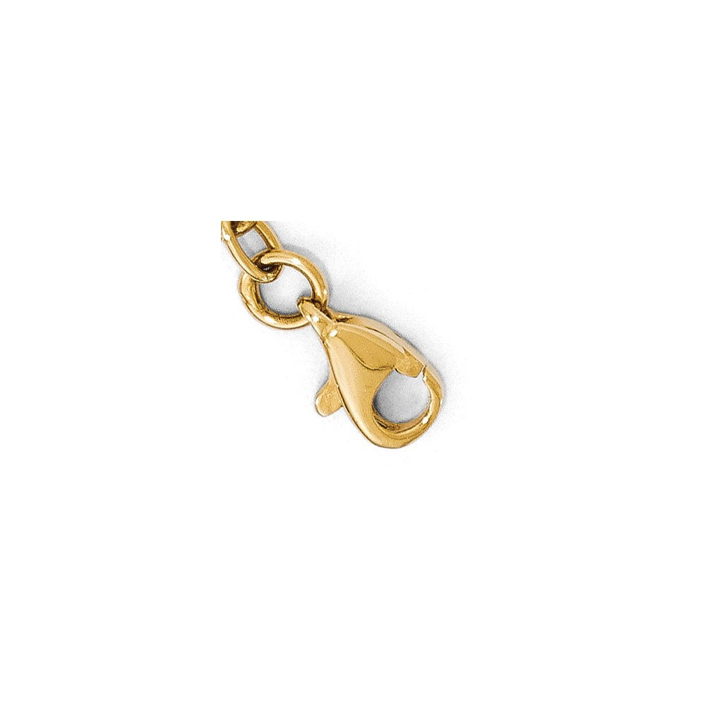 14K Polished Infinity Bracelet