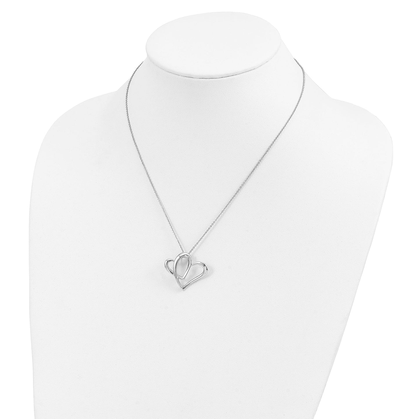 Sentimental Expressions Sterling Silver Rhodium-plated Mother A Part of My Heart 18 Inch Necklace 18 Inches