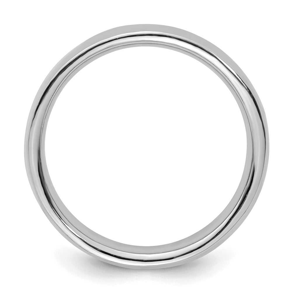 Sterling Silver Stackable Expressions Rhodium Polished Ring Size -10