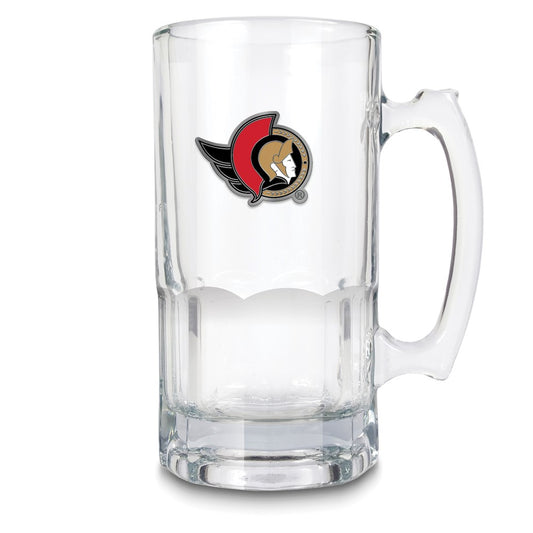 NHL Ottawa Senators Glass 32 ounce Macho Mug