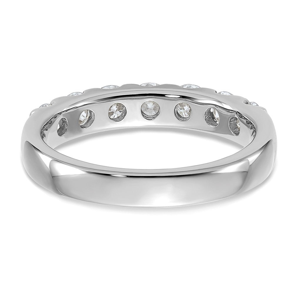 14kw 1ct. 7 Stone D E F Pure Light Moissanite Band