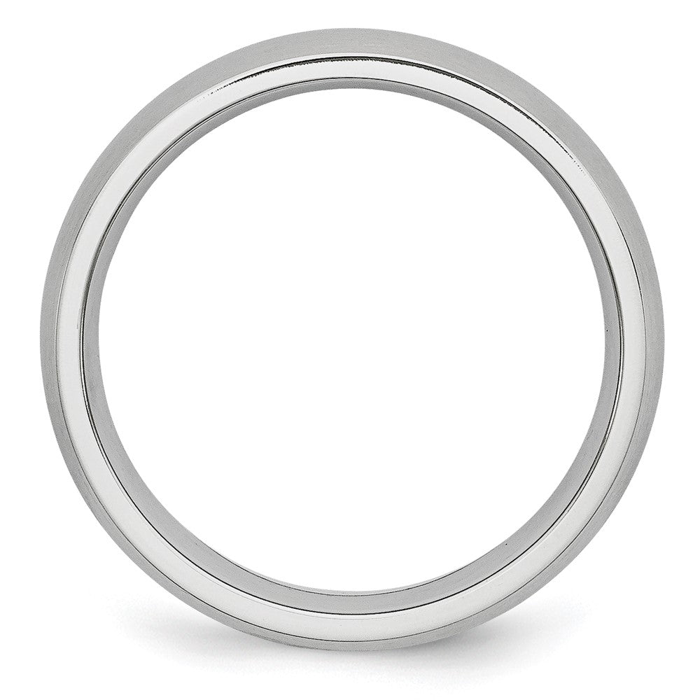 Cobalt Satin 6mm Half Round Band Size - 7.5