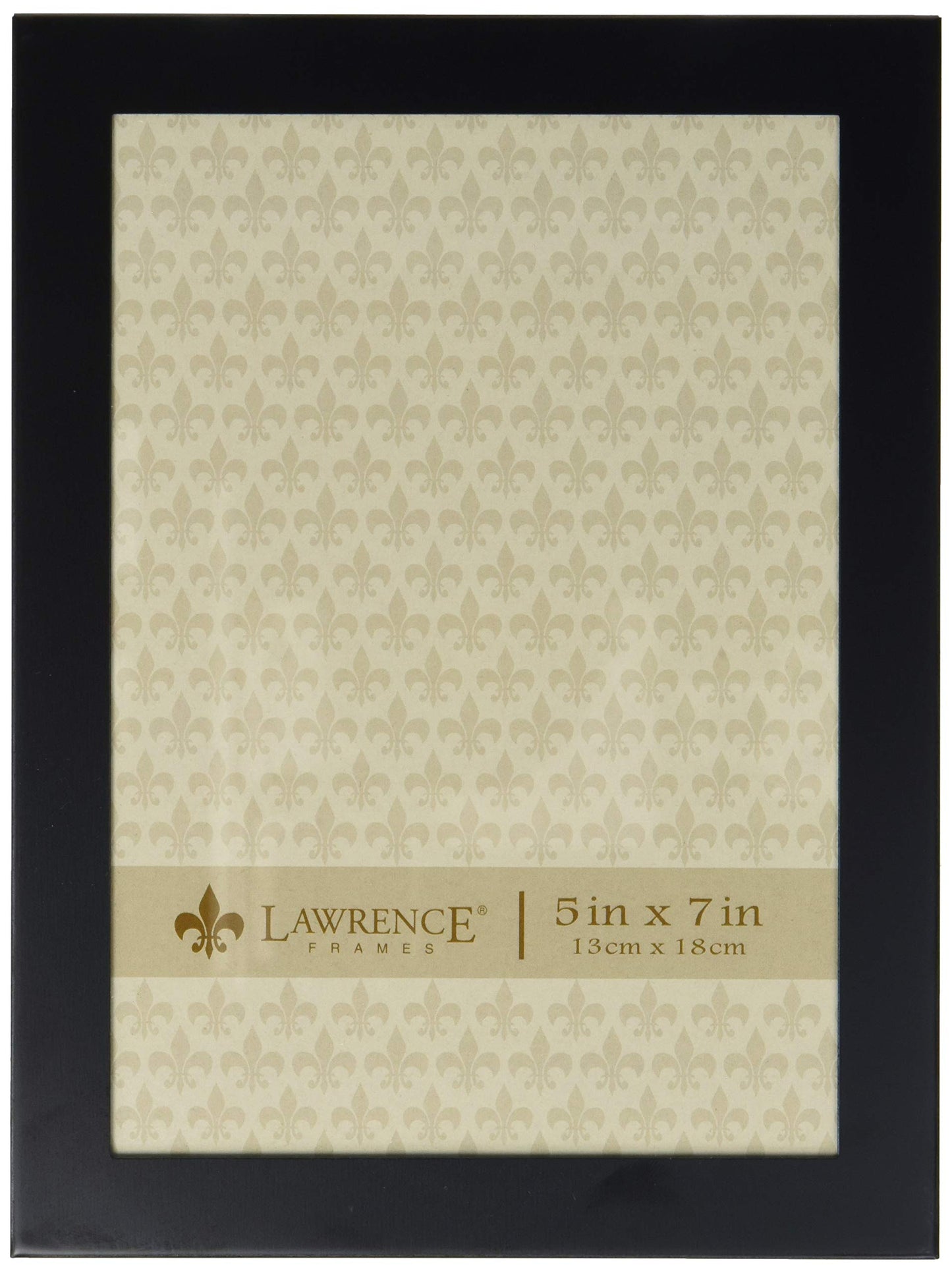 Black aluminum 5x7 frame in a simple and clean silhouette - 5x7