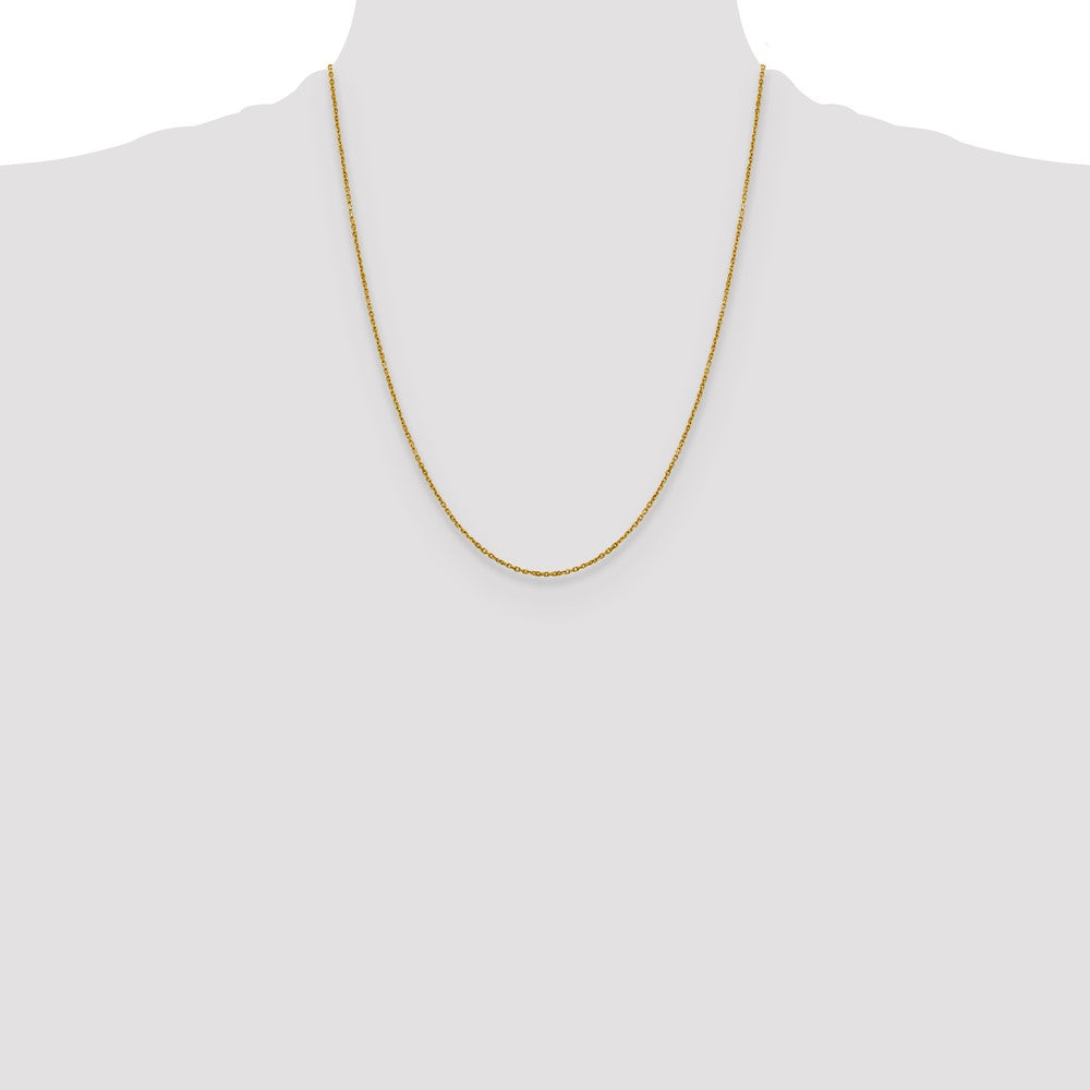 14K 1.25mm D/C Cable Chain