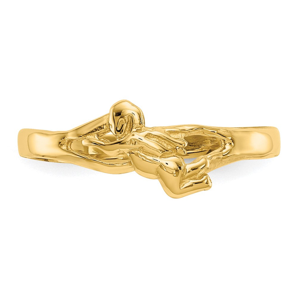 14k Angel Baby Ring Size 2