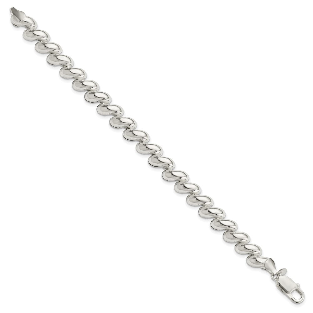 Sterling Silver Fancy Polished San Marco Bracelet 7.5 inches