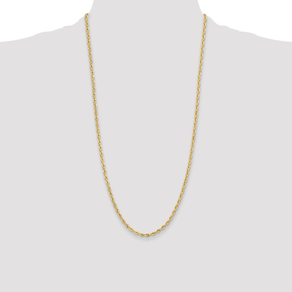 10k 3.5mm Semi-Solid Rope Chain