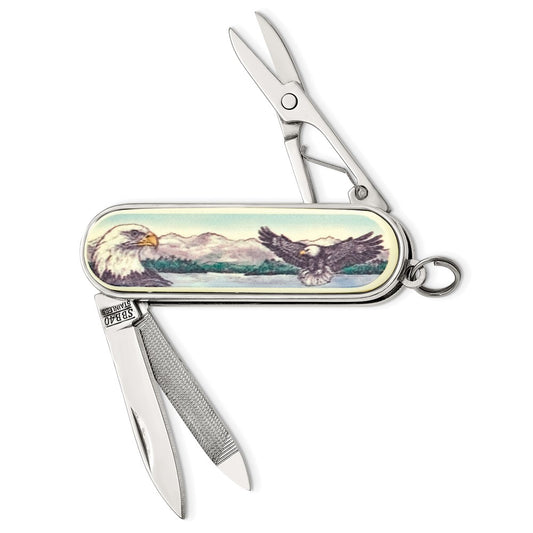 Barlow Designs Color Eagle Scene Multifunction Pocket Knife