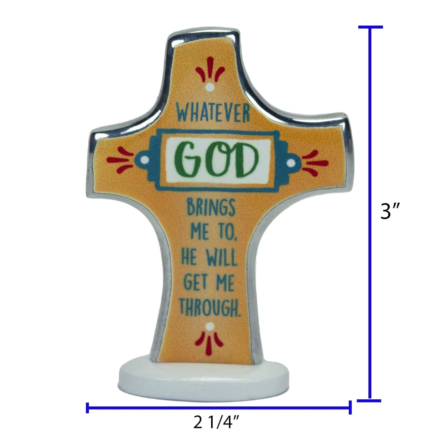Abbey & CA Gift Whatever God Brings Standing Bedtime Prayer Cross