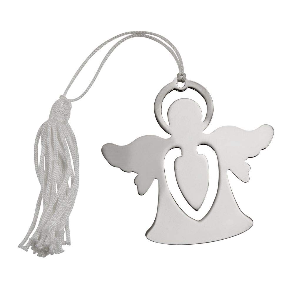 2.5" Standing Angel Design Bookmark with Silver Tassel