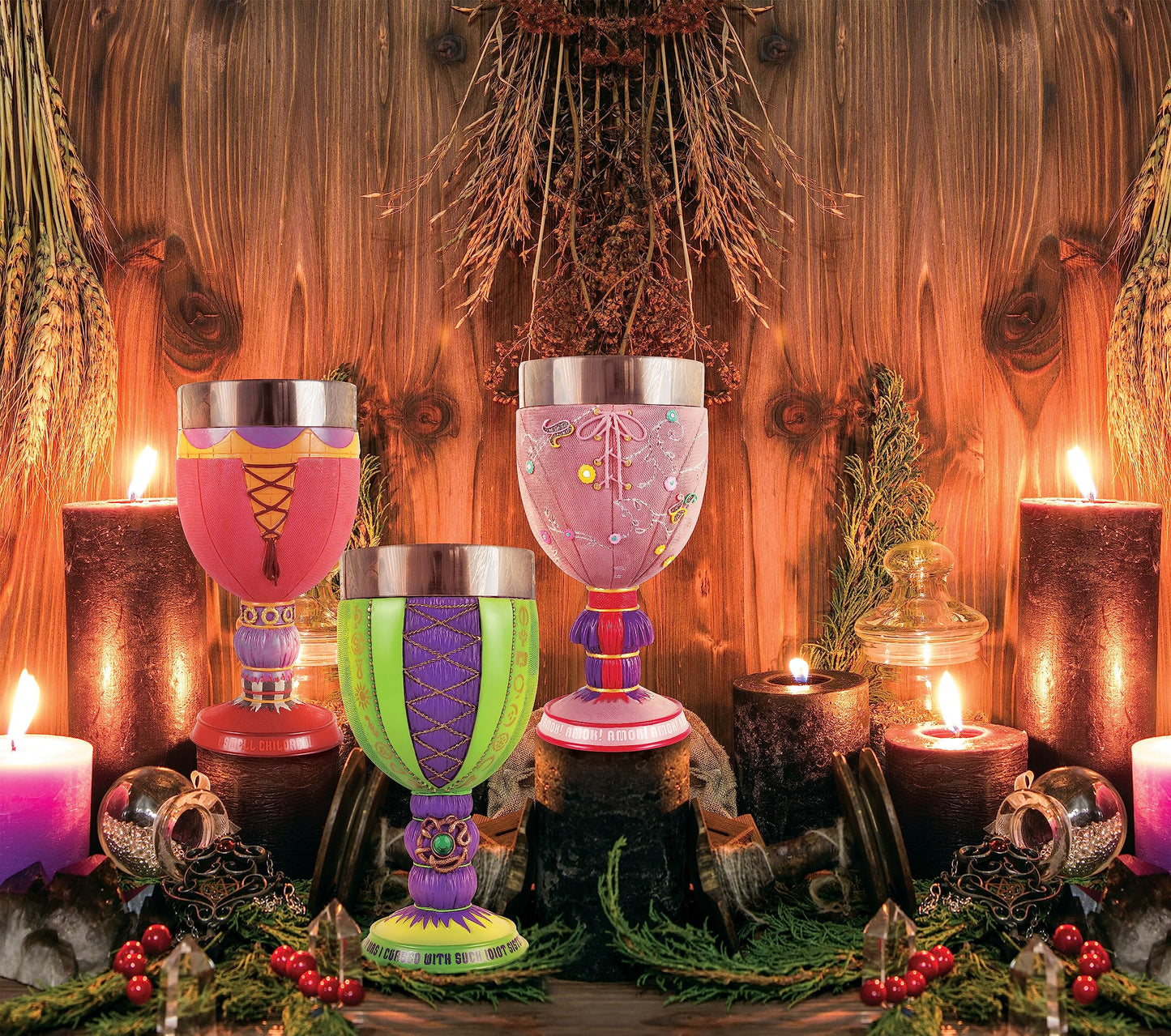 Disney Showcase Hocus Pocus Sarah Decorative Multicolor Goblet 7in H