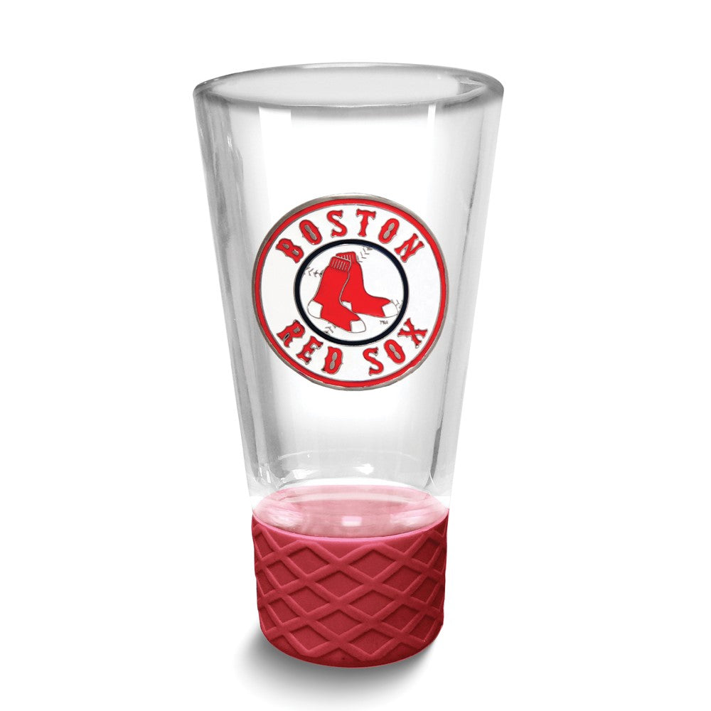 MLB Boston Red Sox Collectors 4 oz. Shot Glass with Silicone Base
