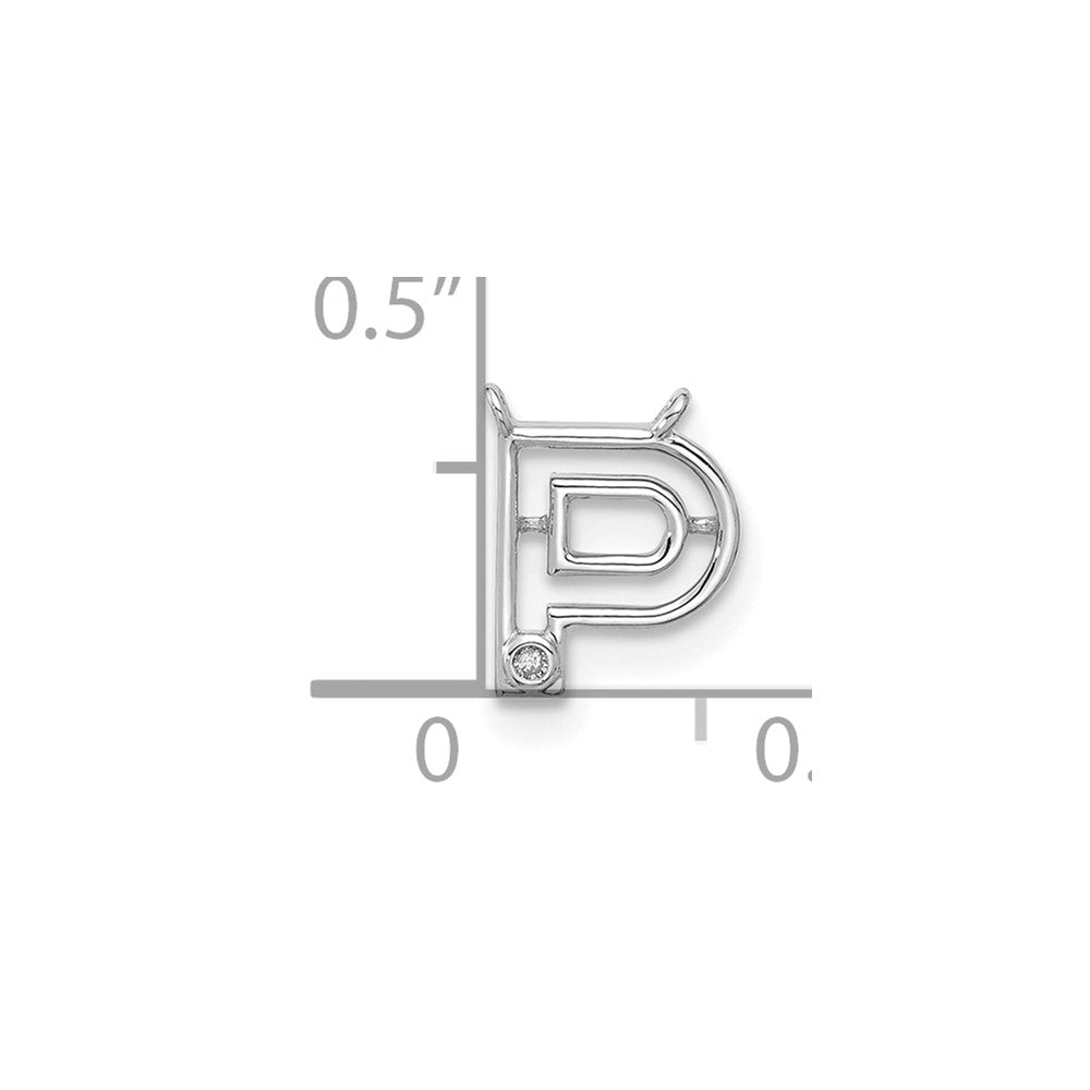 Stella & Dot 10kw Diamond Initial P Charm Element