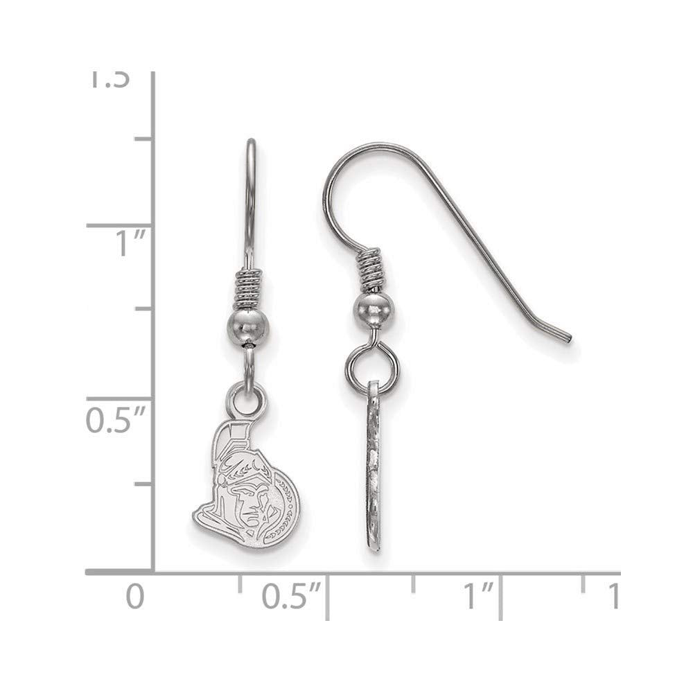 Ottawa Senators Women's Sterling Silver XS Dangle Earrings