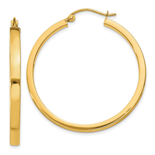 10K 2x3mm Rectangle Tube Hoop