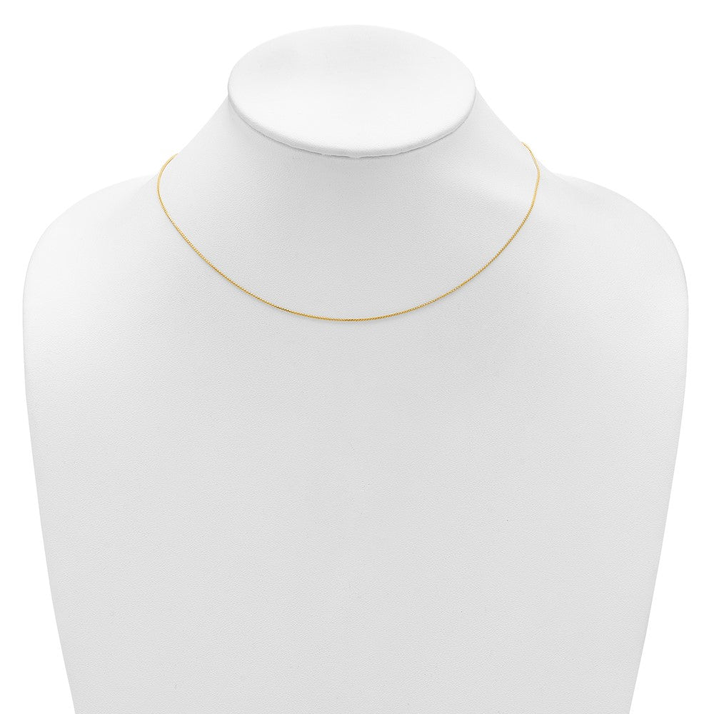 14K .65mm D/C Spiga 1in+1in Adjustable Chain