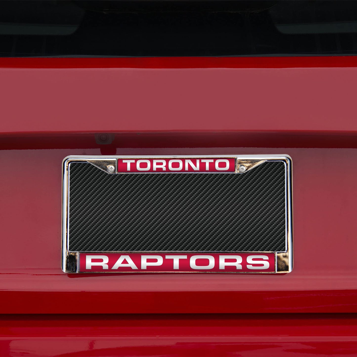Toronto Basketball Raptor's Chrome Metal Laser Cut License Plate Frame