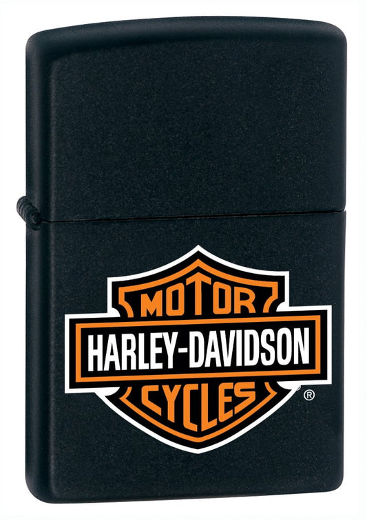 Zippo 218HD.H252 H-D Logo, Black Matte