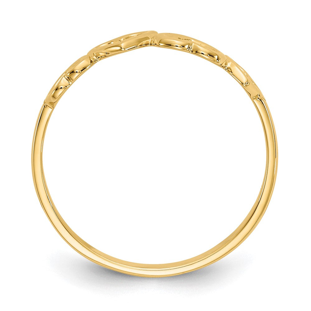 10K Heart Ring Yellow Gold