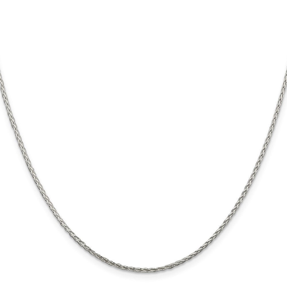 Sterling Silver 1.45mm Diamond-cut Round Spiga Chain 22 Inches