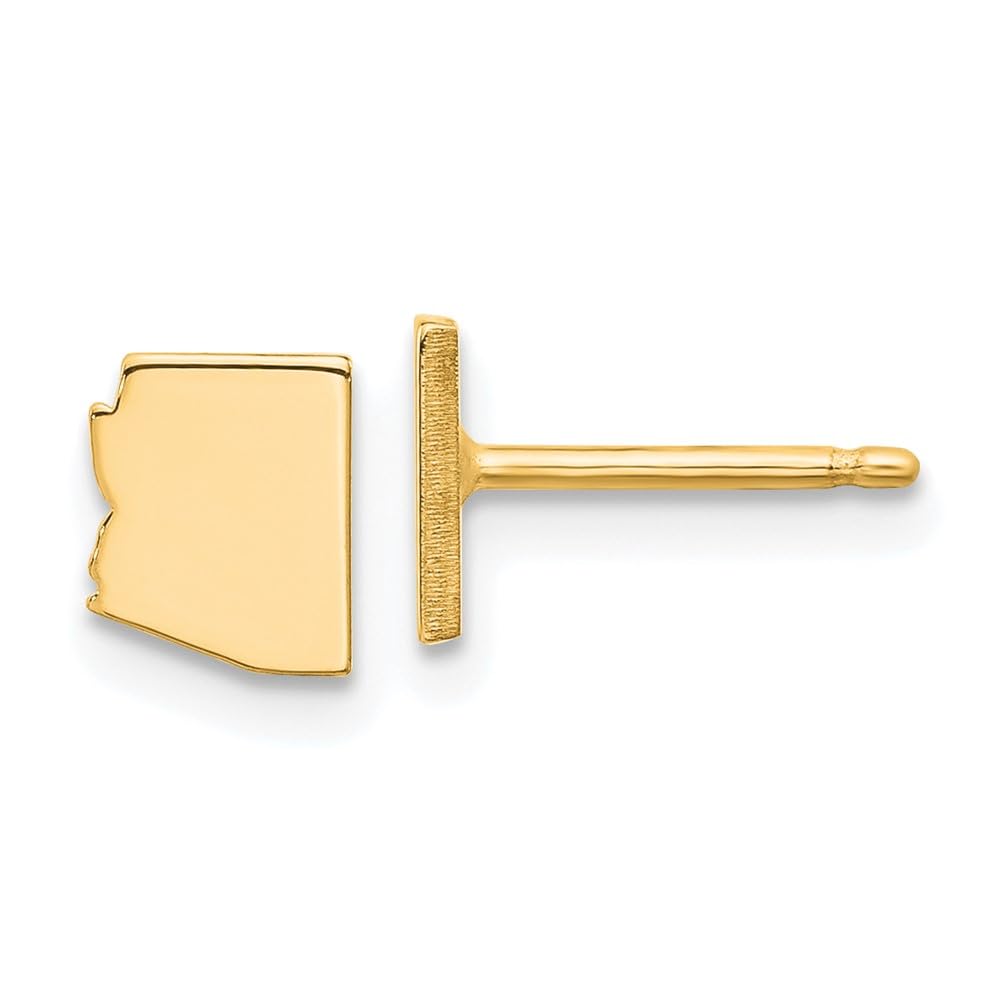 Sterling Silver/Gold-plated Arizona State Earrings