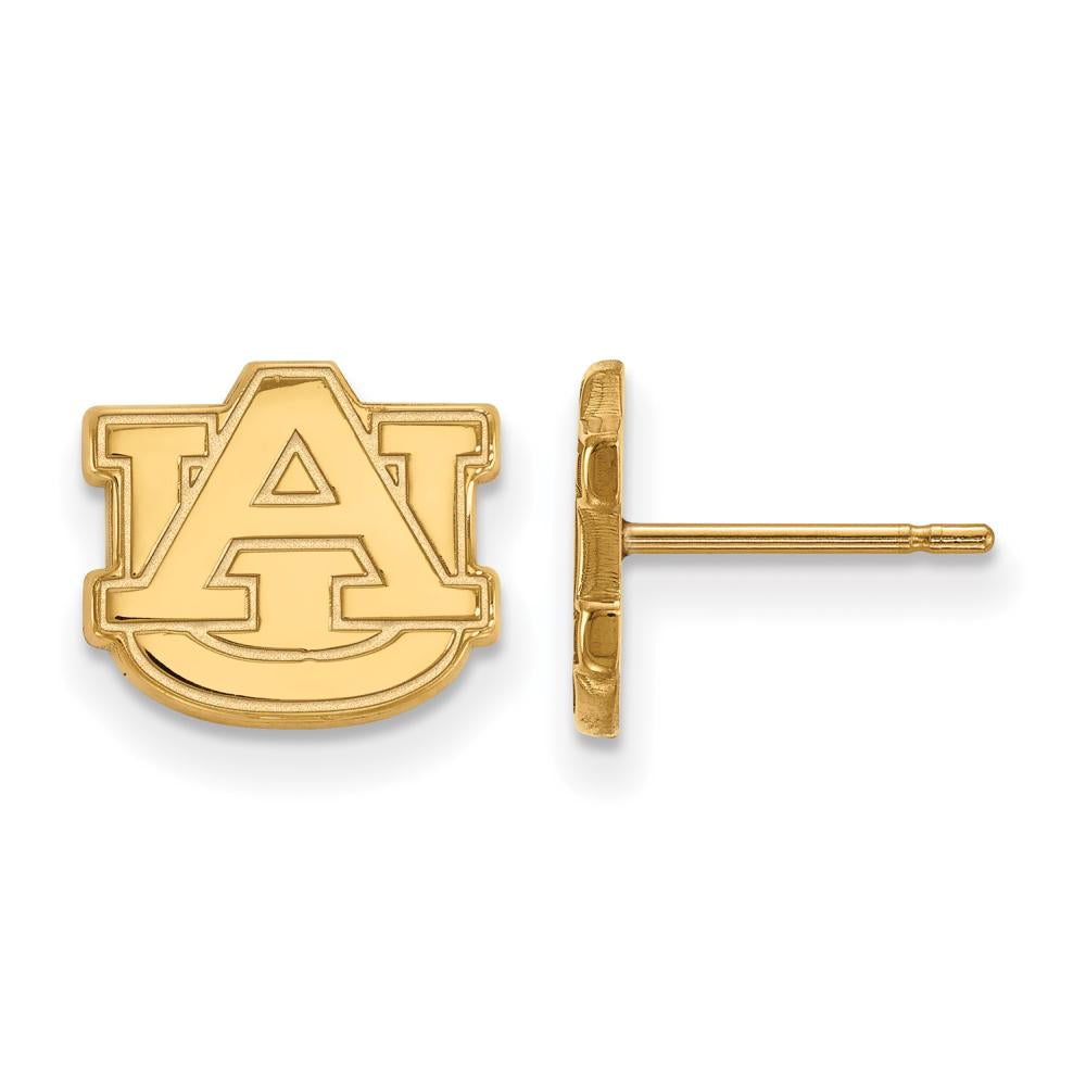 10k Gold LogoArt Auburn University A-U Extra Small Post Earrings Q-1Y008AU