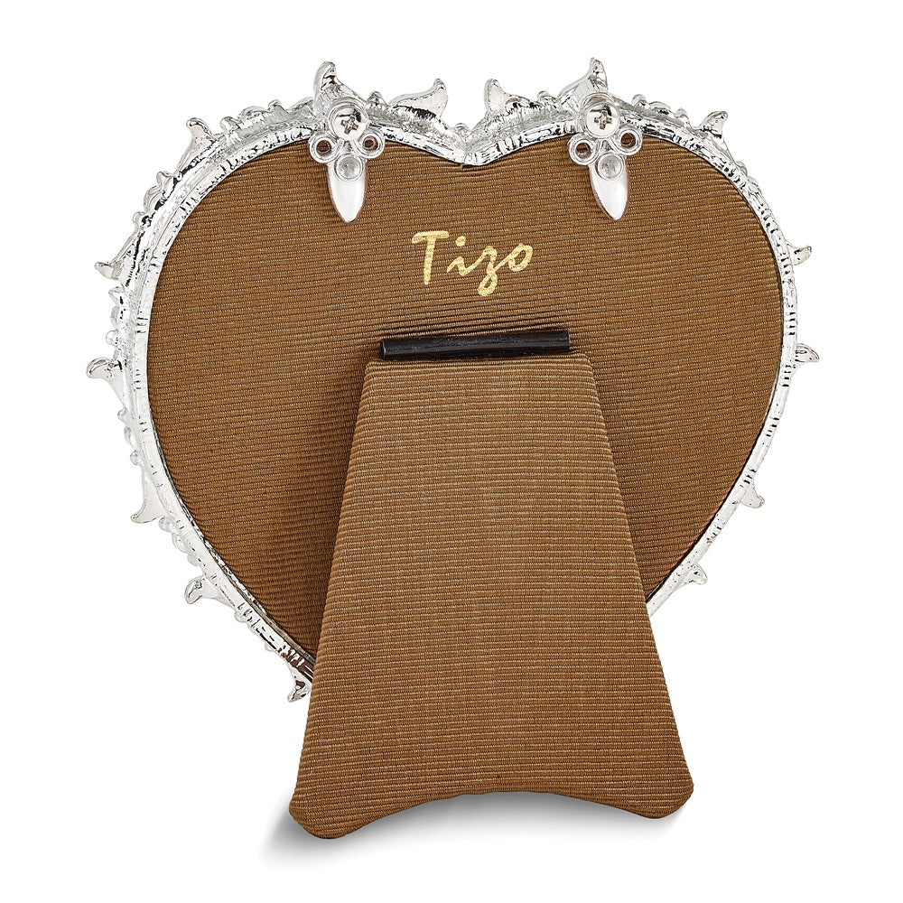 Jewel-tone Crystal Heart Photo Frame