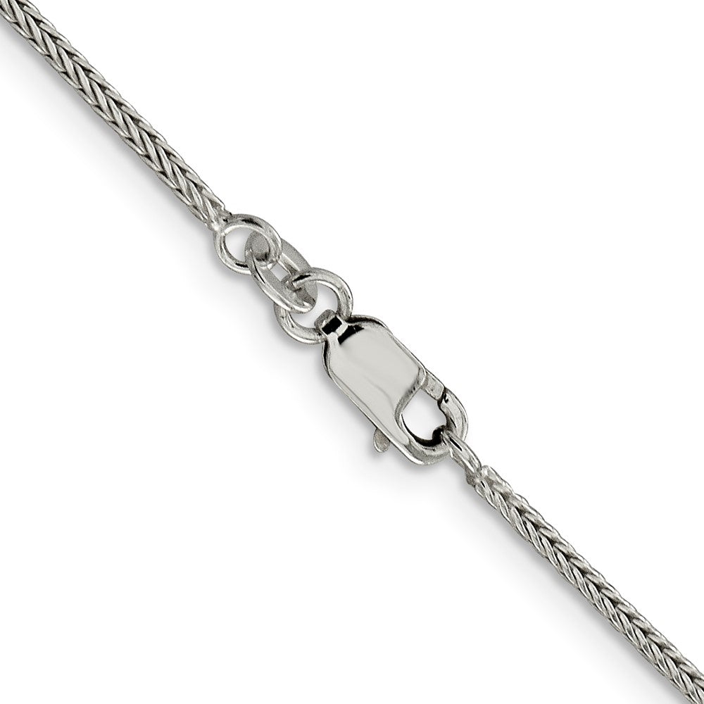 Sterling Silver 1.45mm Diamond-cut Round Franco Chain 24 Inches