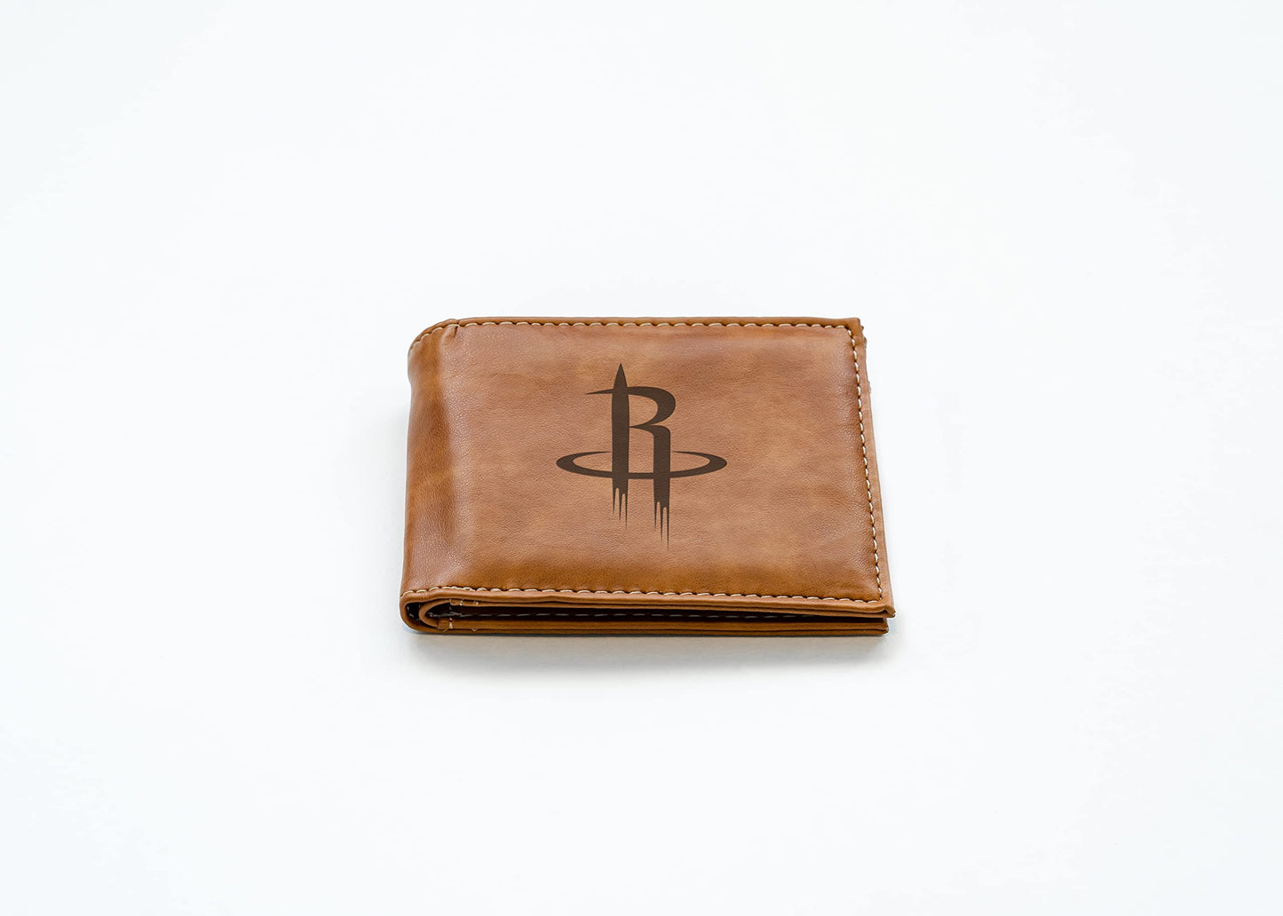 Rico Houston Rockets Brown Laser Engraved Billfold