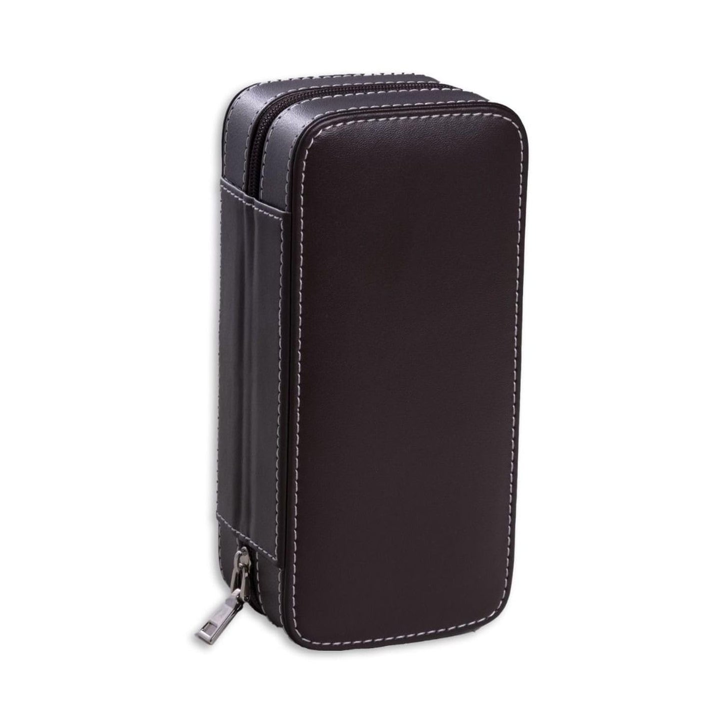 Bey Berk Davidson Brown Leather Two Watch Travel Case