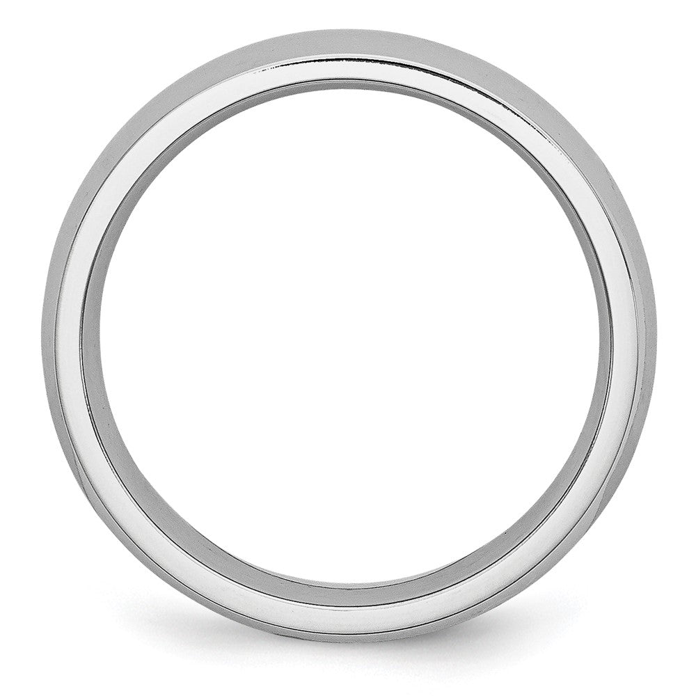 Cobalt Polished 6mm Half Round Band Size - 7.5