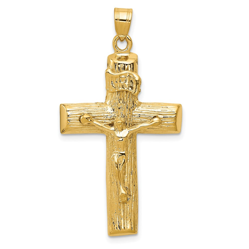 10k Crucifix Charm Yellow Gold