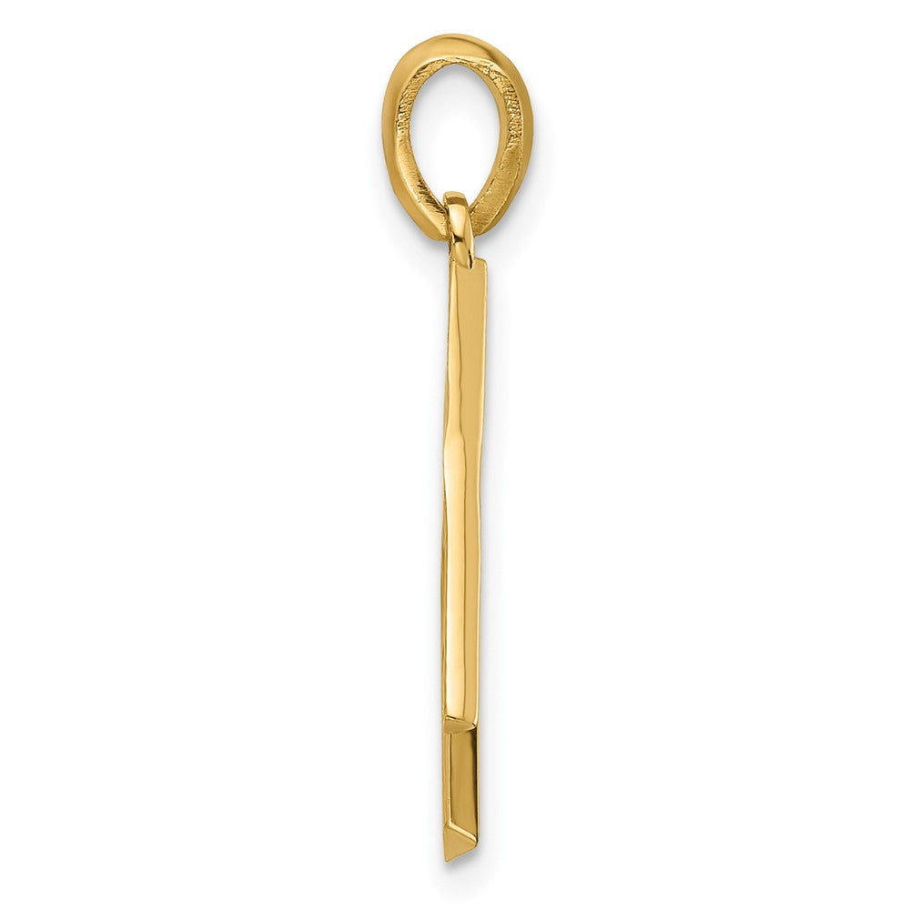14k Yellow Gold Fancy Letter K
