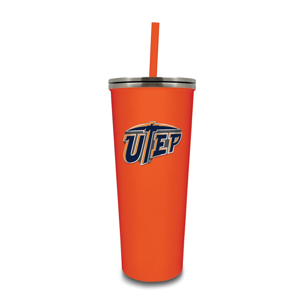 University of Texas at El Paso Stainless Steel 24 ounce Skinny Tumbler with Straw
