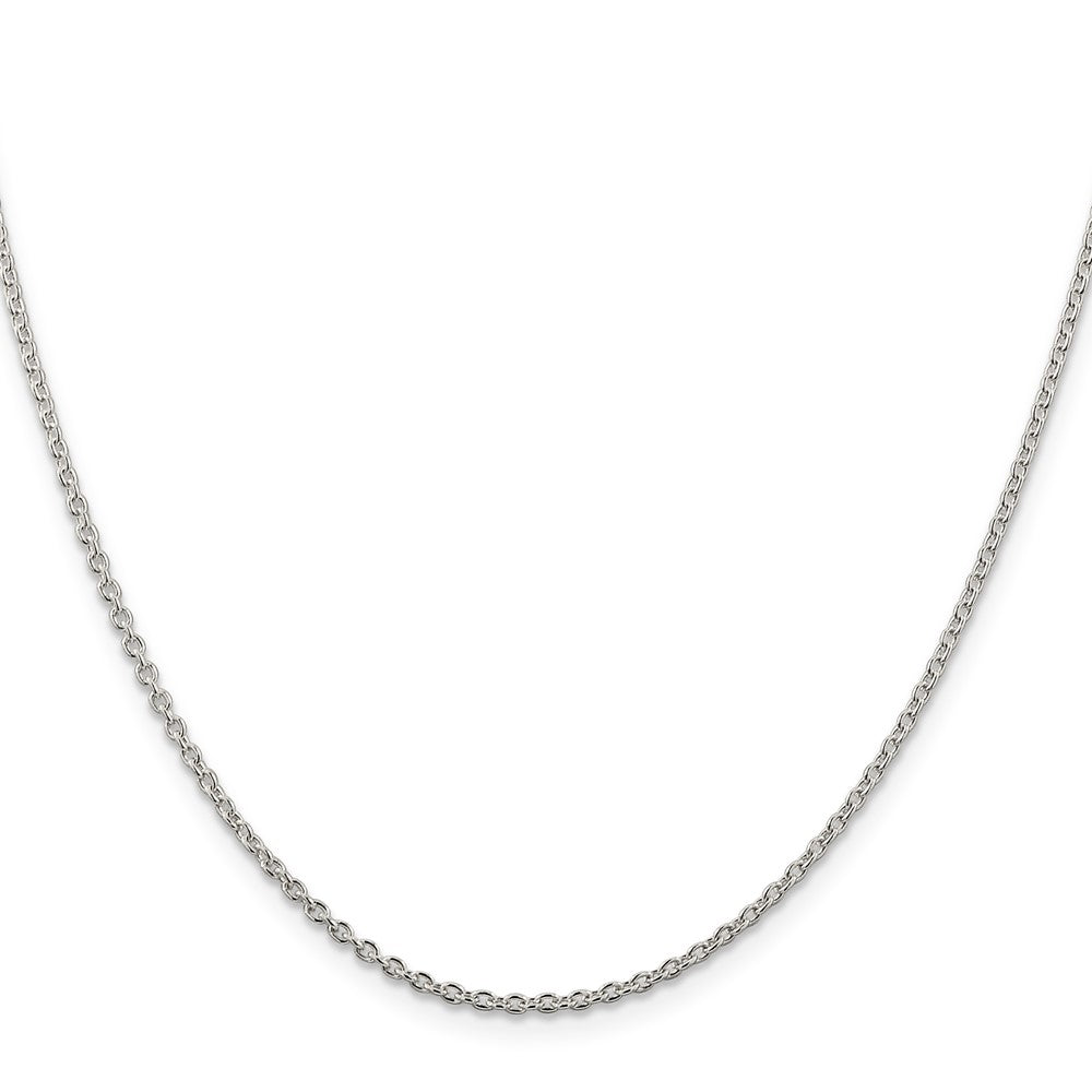 Sterling Silver 1.95mm Cable Chain 28 Inches
