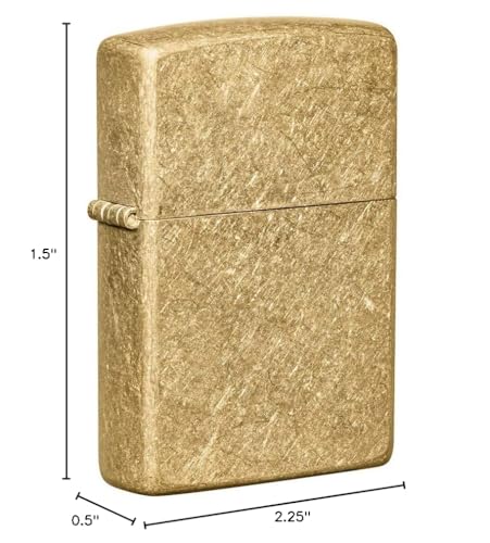 Zippo Tumbled Brass Pocket Lighter