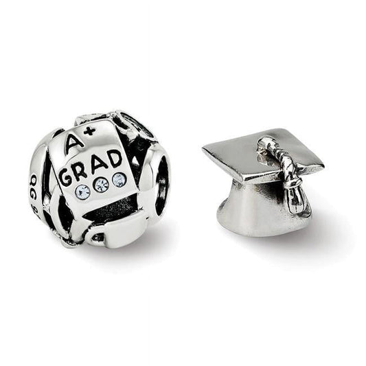 Sterling Silver Reflections Graduation Boxed Bead Set