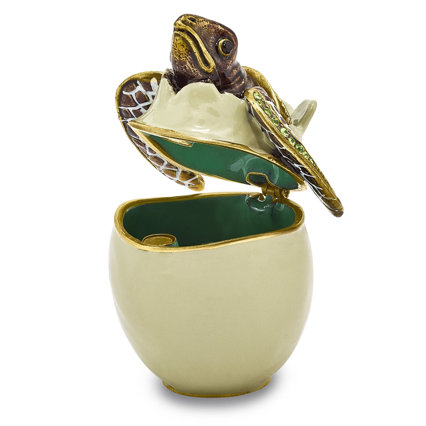 Pewter Turtle Hatchling Trinket Box