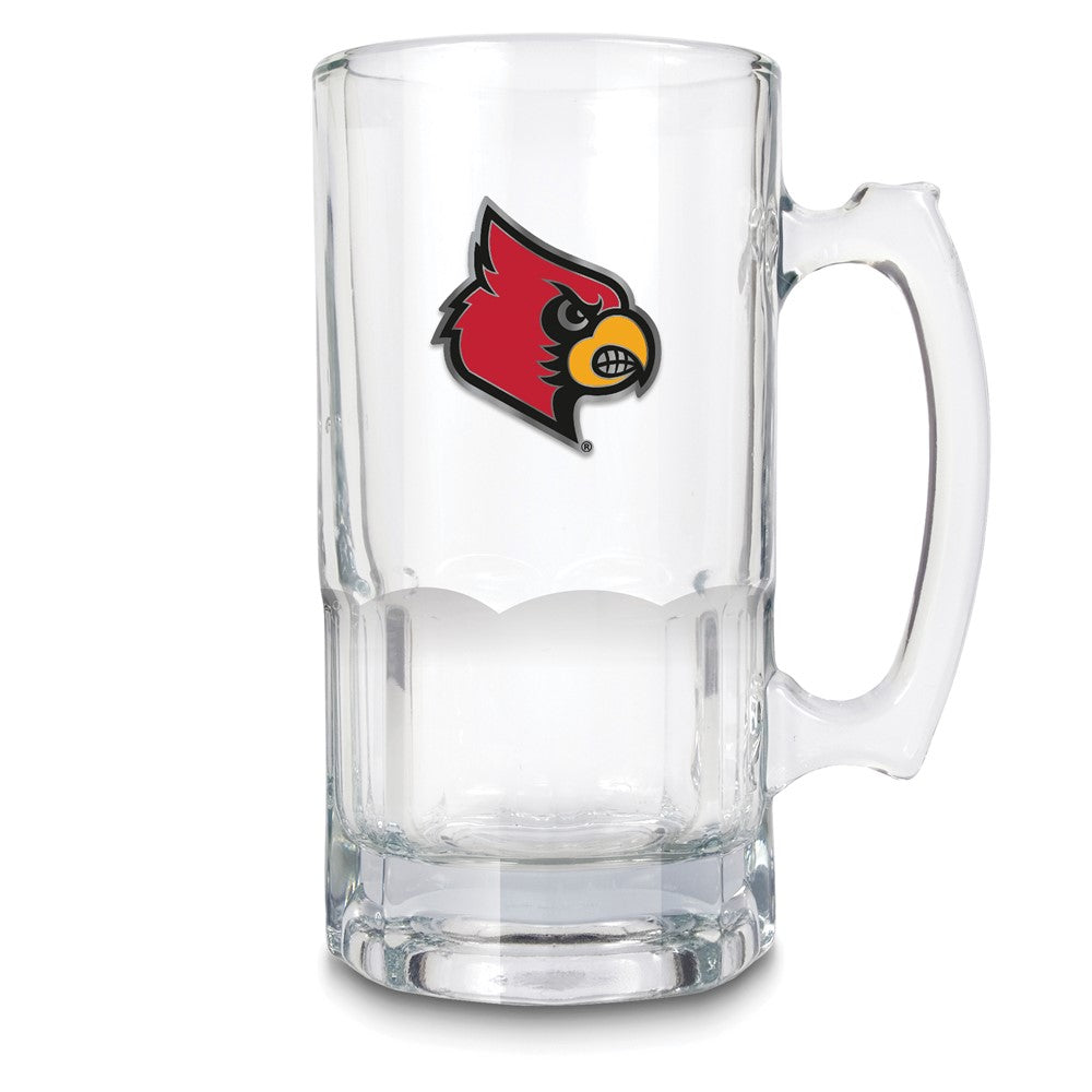 NCAA University of Louisville Glass 32 ounce Macho Mug