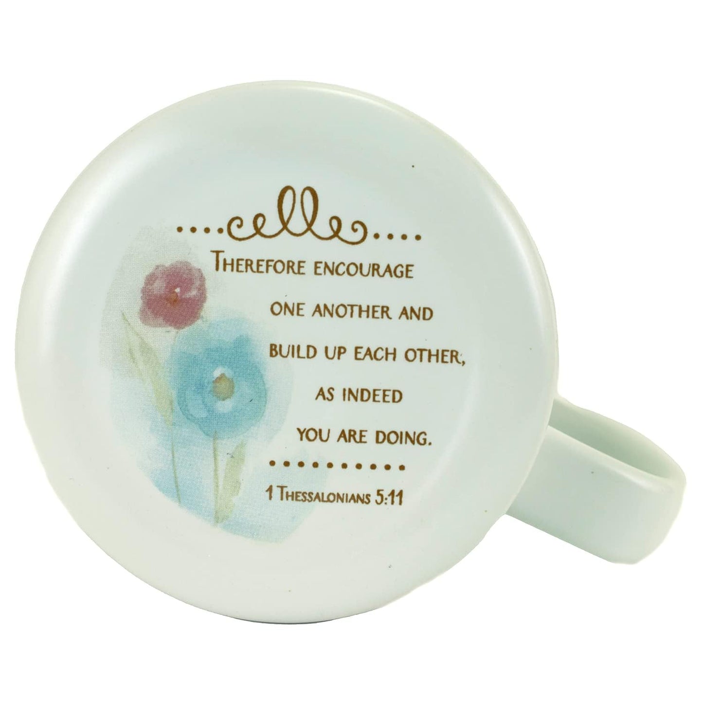 INSPIRING WOMAN 1st Thessalonians Verse 14 oz. Ceramic Mug And Coaster Set QGM21229