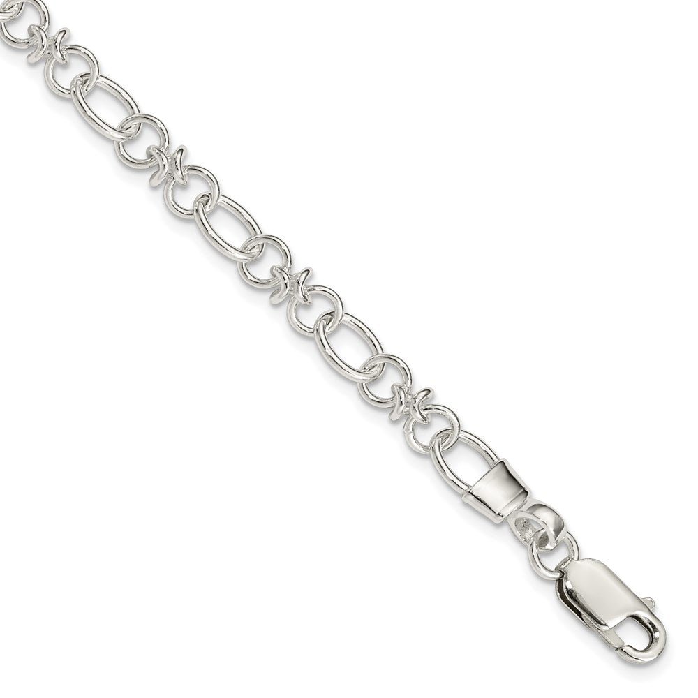 Sterling Silver Fancy Bracelet 7.5 inches