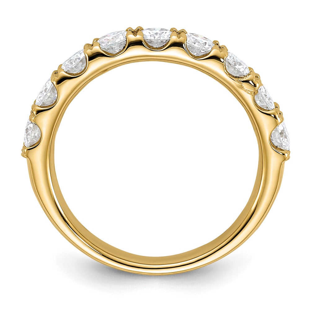 14ky 1.50ct. 9 Stone G H I True Light Moissanite Band
