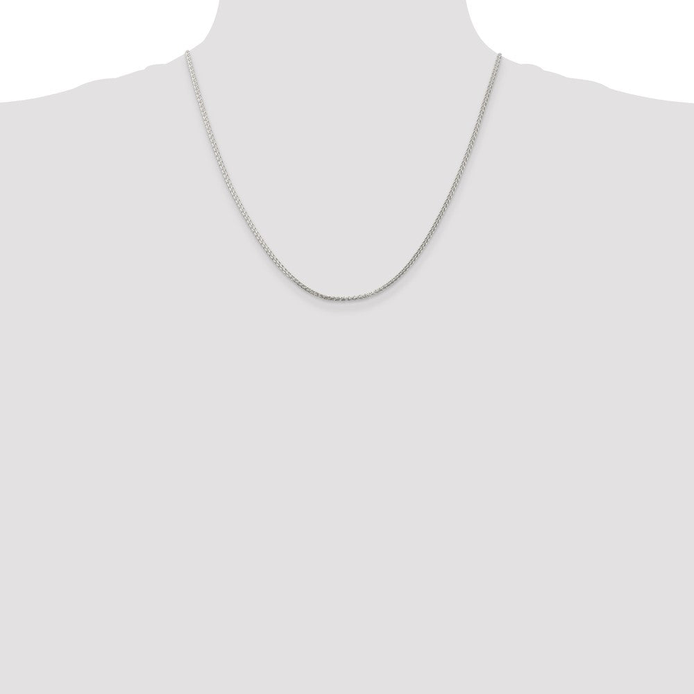 Sterling Silver 1.75mm Round Spiga Chain 20 Inches