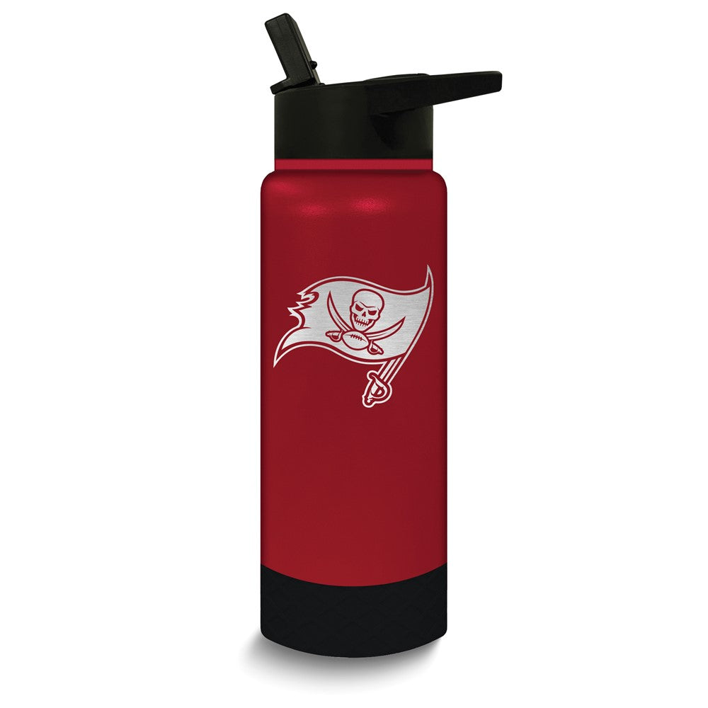 NFL Tampa Bay Buccaneers Stainless Steel Silicone Grip 24 oz. Water Bottle