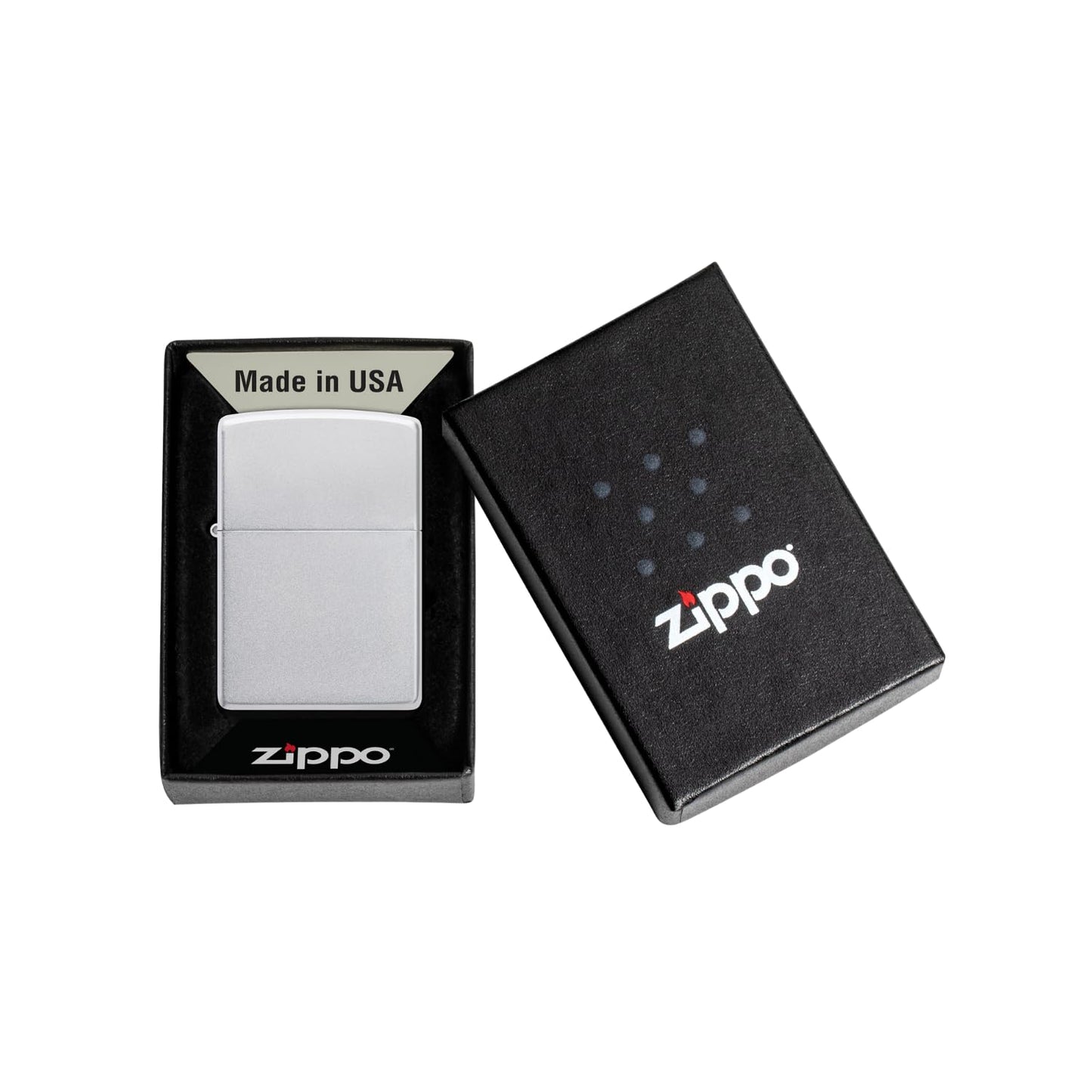 Zippo Windproof Satin Chrome? Pocket Lighter