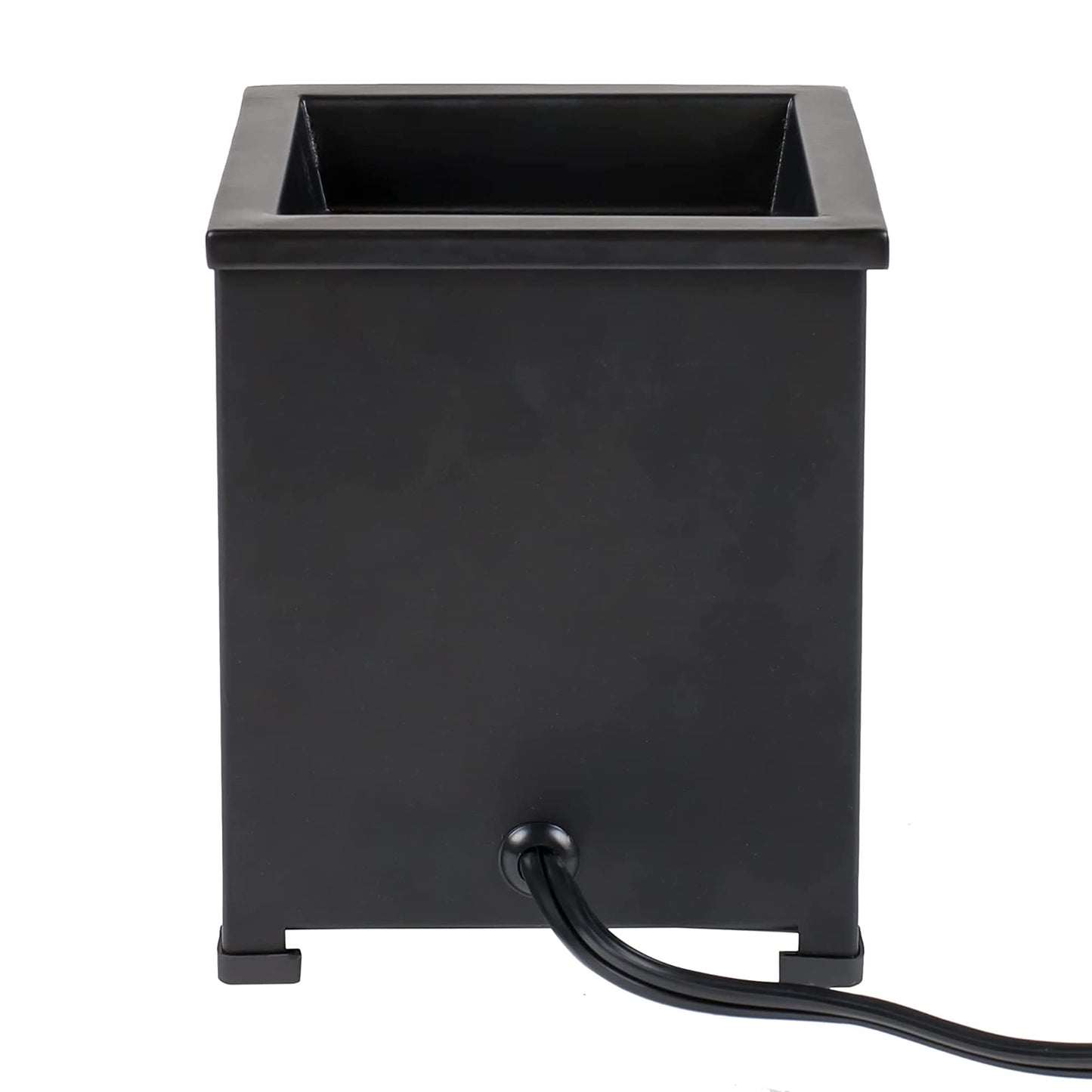 Elanze Designs Best Life Love Black Metal Electrical Wax Tart and Oil Glass Lantern Warmer
