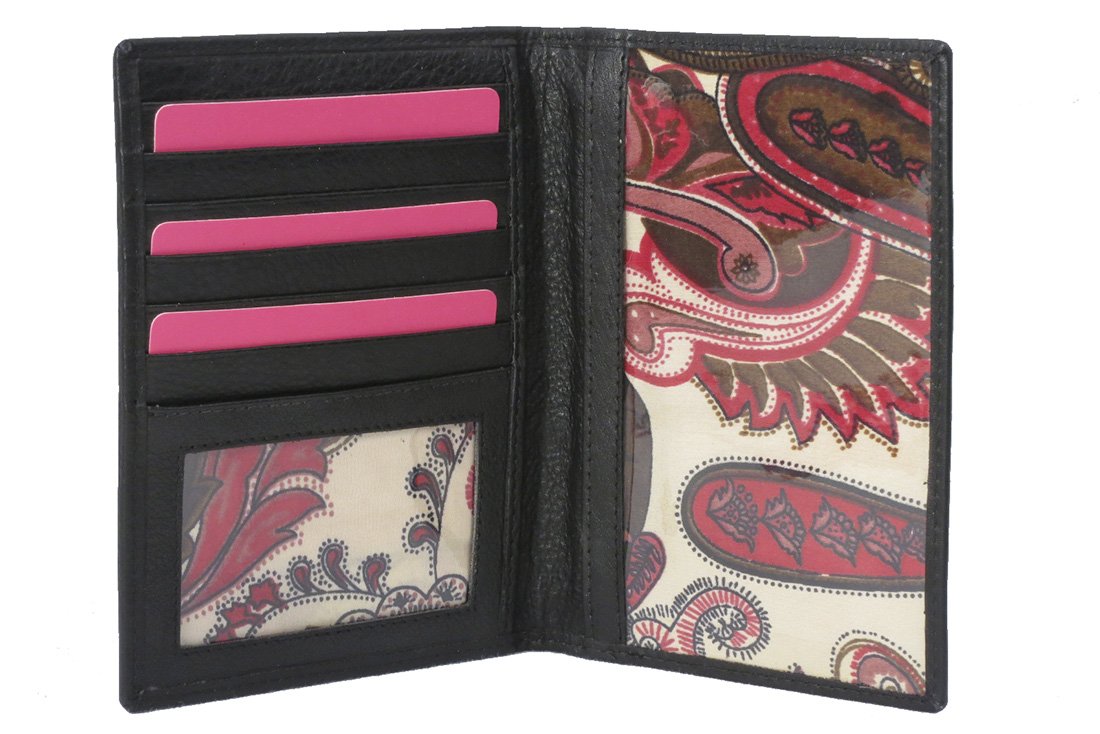Black Leather Passport Cover