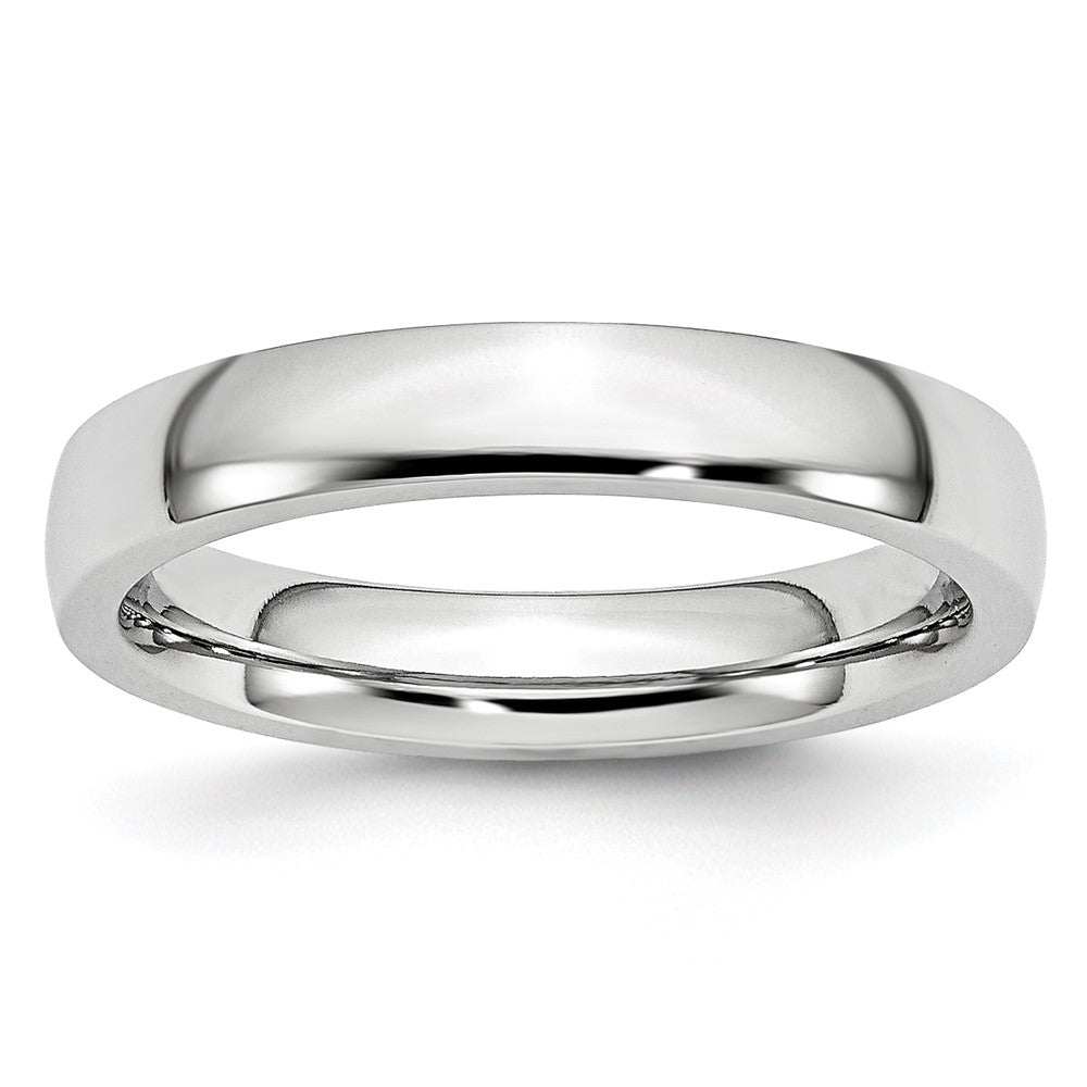 Cobalt Polished 4mm Half Round Band Size - 11