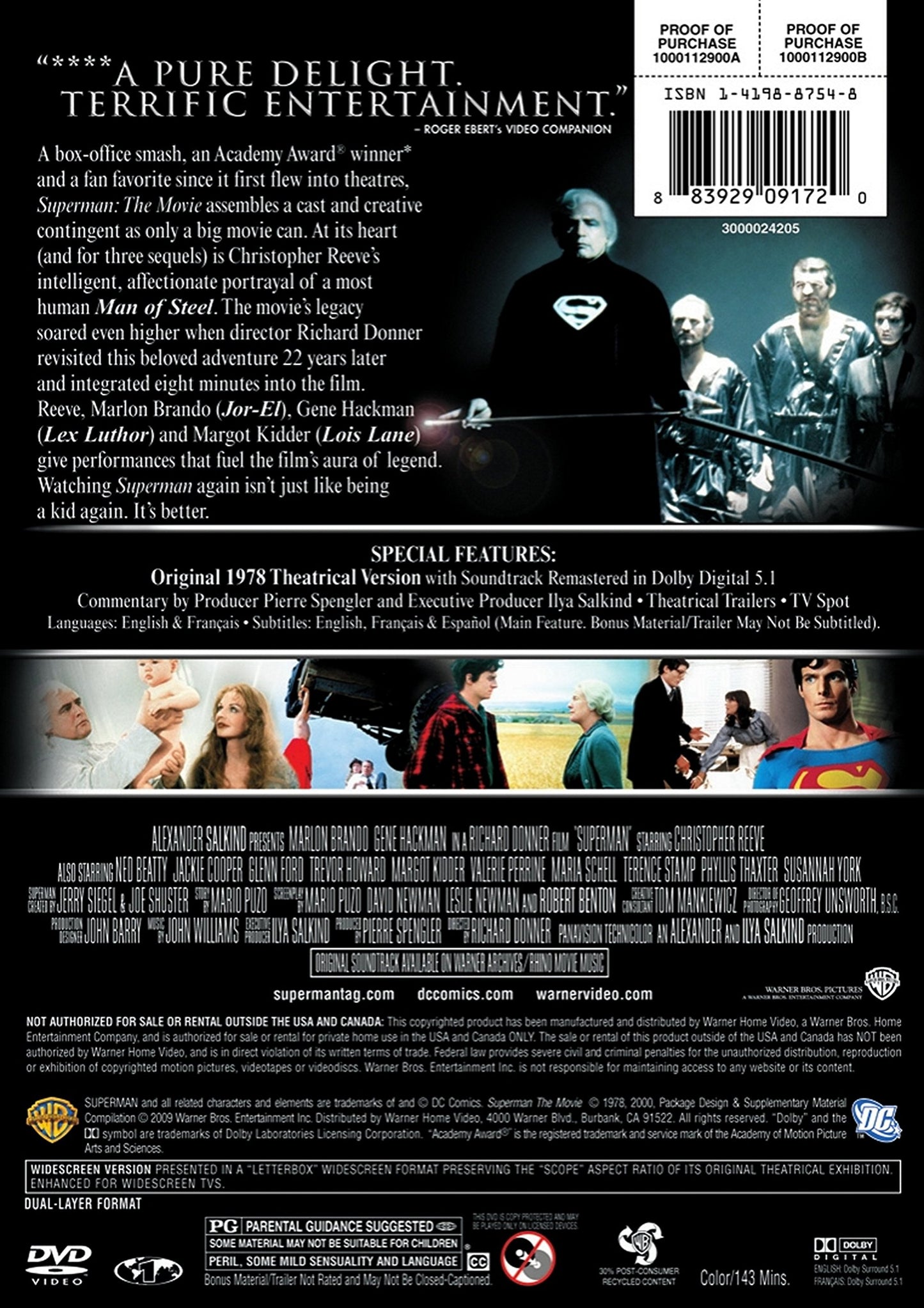Superman - The Movie (DVD), Action, Warner Bros.